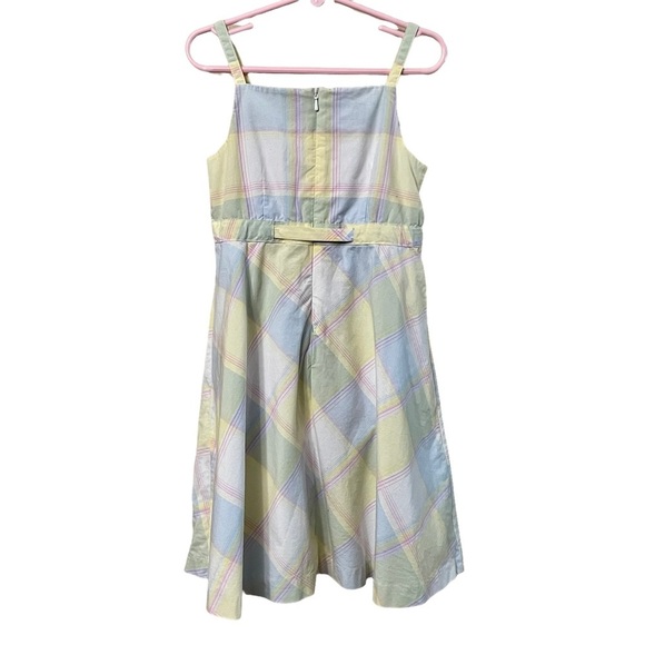 Tommy Hilfiger Girls Cami Strap Tank Pastel Summer Dress Blue Yellow size 6 - Picture 4 of 6